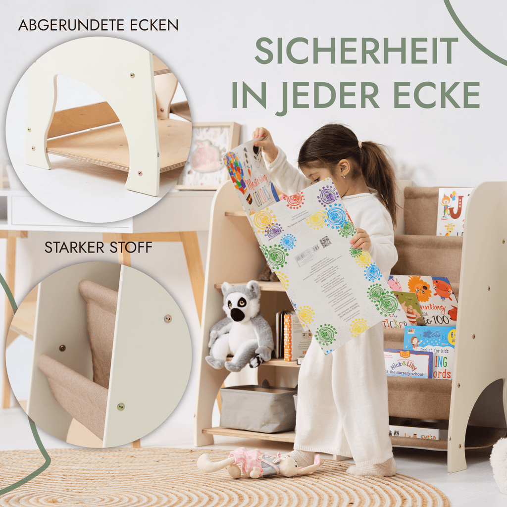 2in1 Montessori-Regal für Bücher und Spielzeug-2