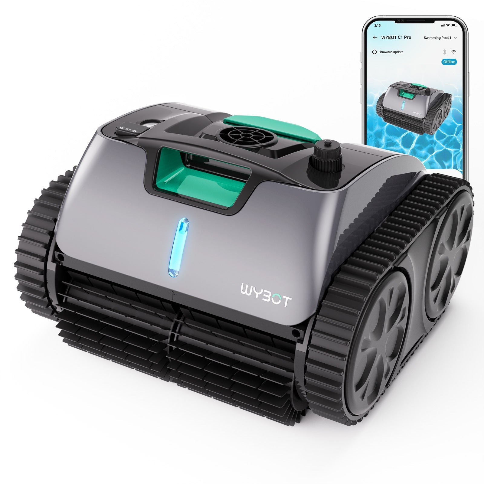 WYBOT C1 Pro Robotic Pool Cleaner Vacuum with APP-0
