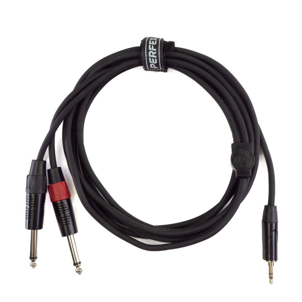 Perfex 2x jack to 3.5mm mini-jack cable (3m)-0