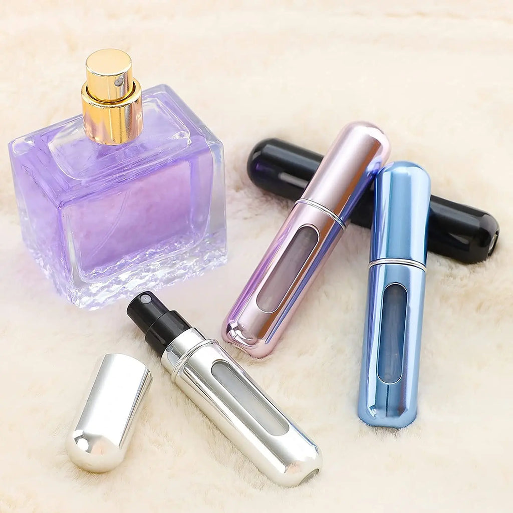 Travel-Ready 8/5Ml Perfume Atomizer: Sleek Aluminum Refillable Spray Bottle for Your Favorite Fragrances