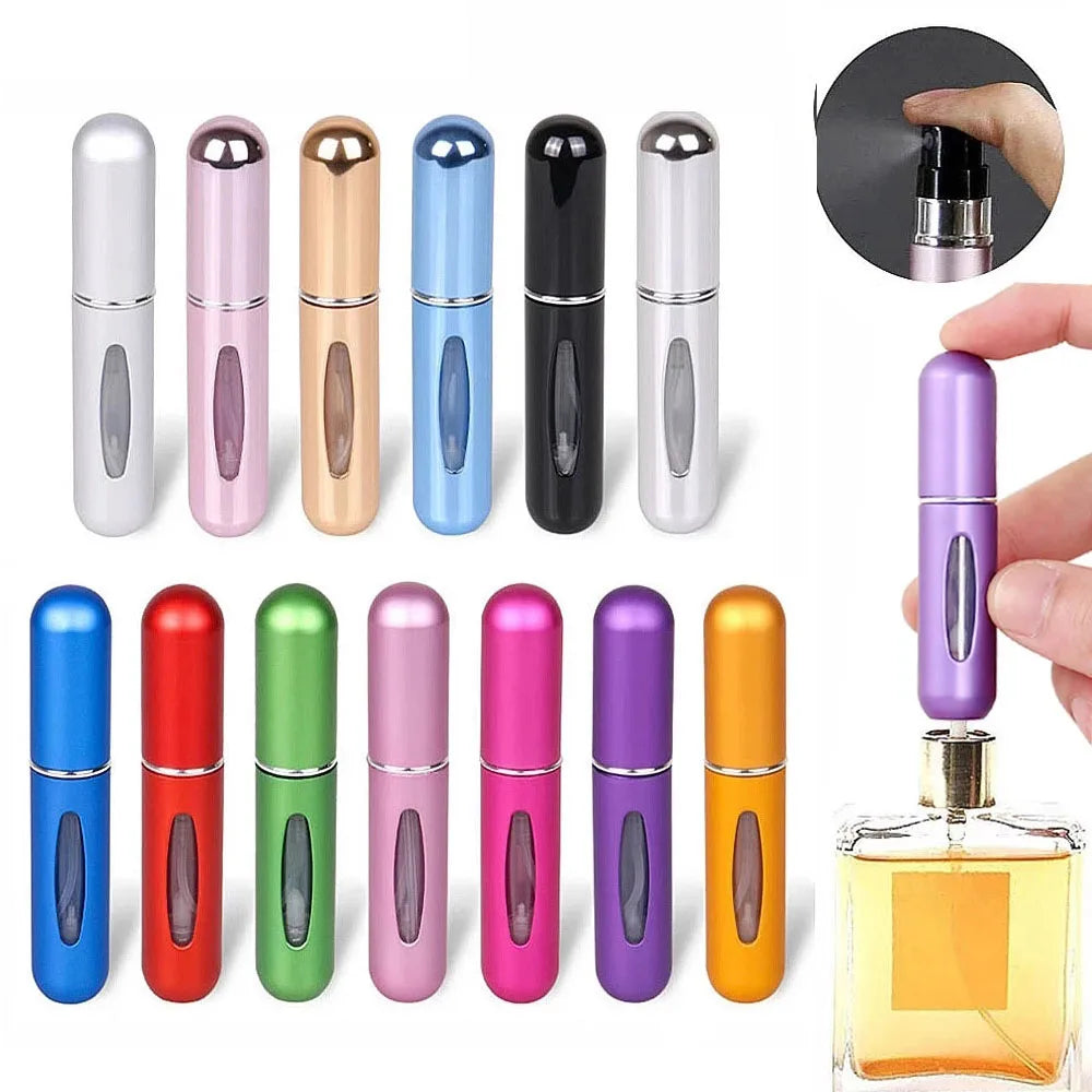 Travel-Ready 8/5Ml Perfume Atomizer: Sleek Aluminum Refillable Spray Bottle for Your Favorite Fragrances