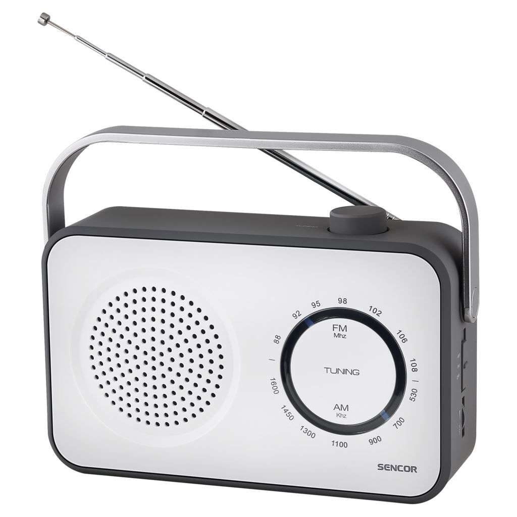 Sencor SRD 2100 W hordozható FM / AM rádió fehér-szürke (SRD 2100 W)-0