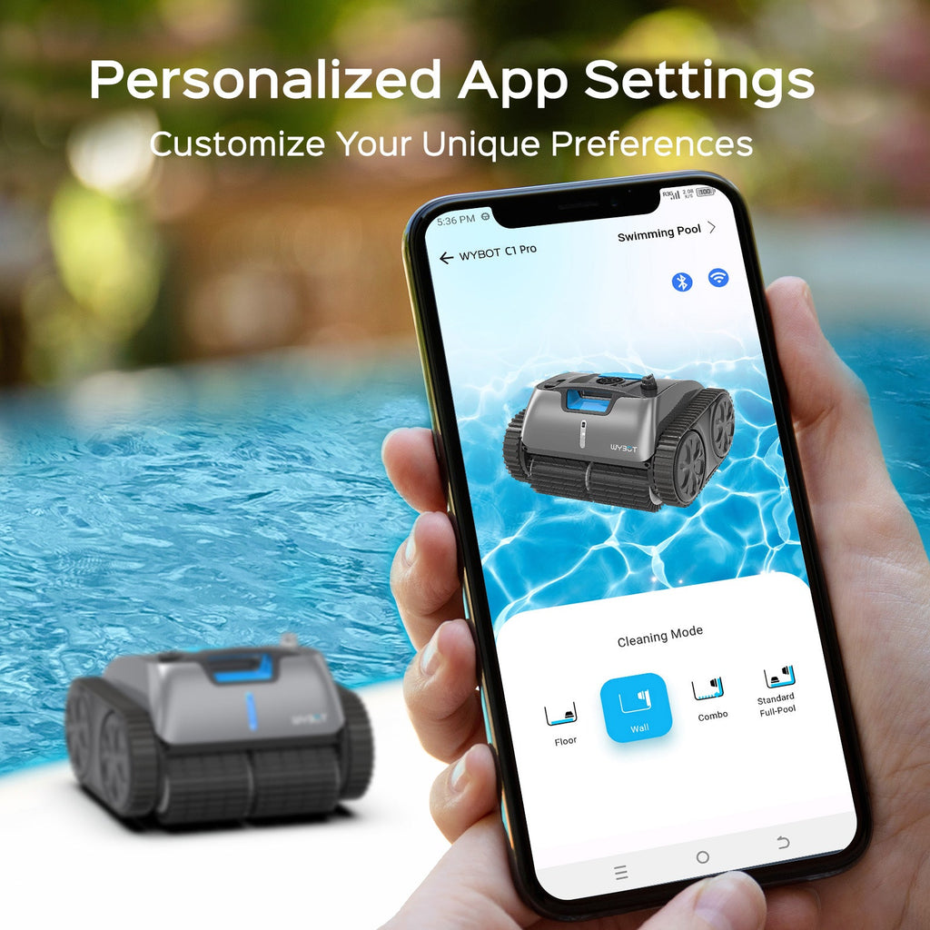 WYBOT C1 Pro Robotic Pool Cleaner Vacuum with APP-4